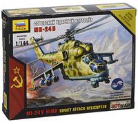 Zvezda- Hot War: Mi-24 Soviet Attack Elicottero Scala 1/144, Multicolore, Z7403