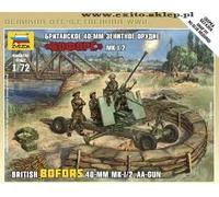 Zvezda BRITISH BOFORS 40 mm KIT 1:72