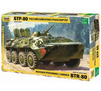 Zvezda BTR 80 RUSSIAN PERSONNEL CARRIER KIT 1:35