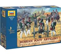 ZVEZDA MINIATURES 1/72 - 8022 Napoleonic Wars Russian Foot Artillery