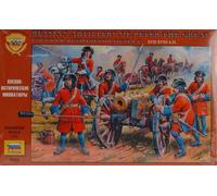 Zvezda RUSSIAN ARTILLERY OF PETER KIT 1:72