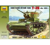 ZVEZDA Z3538 T-26 SOVIET LIGHT TANK 1933 KIT 1:35 Modellino