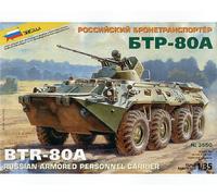 ZVEZDA Z3560 BTR 80 A RUSSIAN ARMORED PERSONNEL CARRIER KIT 1:35 Modellino