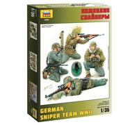 ZVEZDA Z3595 GERMAN SNIPER TEAM WWII KIT 1:35 Modellino