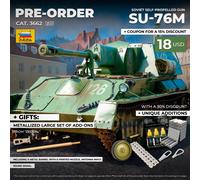 ZVEZDA Z3662 SU-76 SOVIET SELF PROPELLED GUN KIT 1:35 Modellino