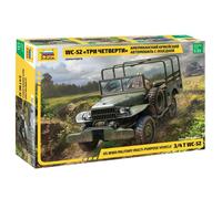 ZVEZDA Z3664 WC - 52 US WWII MILITARY MULTIPURPOSE 3/4 t VEHICLE KIT 1:35 Model