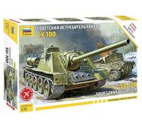 Zvezda Z5044 Sovietico Tank Destroyer SU-100 Modello Kit