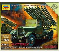 Zvezda Z6128 KATJUSHA SOVIET ROCKET LAUNCHER KIT 1:100 Modellino
