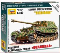ZVEZDA Z6195 SD.KFZ 184 FERDINAND KIT 1:100 Modellino