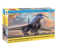 ZVEZDA Z7045 TU-144 SUPERSONIC CIVILIAN AIRCRAFT KIT 1:144 Modellino