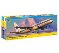 ZVEZDA Z7049 CIVIL AIRLINER TU-214 KIT 1:144 Modellino