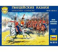 Zvezda Z8018 GUARD COSSACK 1812-14 KIT 1:72 Kit Figure Militari