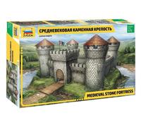 ZVEZDA Z8510 MEDIEVAL FORTRESS STONE KIT 1:72 Modellino