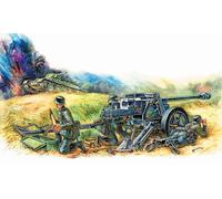 Zvezda ZS6257 Modello Fucile Tedesco Anti Carro Armato Pak-40 con Squandra, 1/72