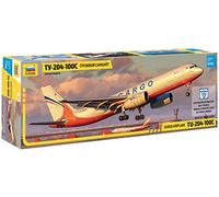 Zvezda ZS7031 Modellino Veicolo da Guerra In Plastica da Montare, Tupolev Tu 204-100 Cargo, Scala 1:144