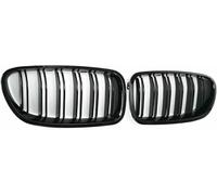 ZVFZGFGR - Auto griglia Anteriore Nero Lucido Anteriore Rene Doppia griglia a lamelle Accessori griglia radiatore Auto Adatto per BMW 5 Series F10 F11 F18 2010 2011-2017