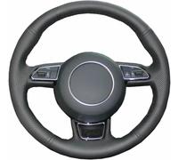 ZVFZGFGR - Coprivolante per Auto con Cuciture, per Audi A7 G8 Sportback Coupe 2010-2018 Protezione per Impugnatura del Volante in Pelle Nera con Cuciture