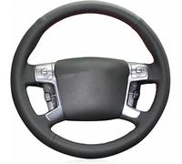 ZVFZGFGR - Coprivolante per Auto con Cuciture, per Ford Galaxy 2006-2015 Protezione per Impugnatura del Volante in Pelle Nera con Cuciture