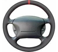ZVFZGFGR - Coprivolante per Auto con Cuciture, per Ford per Mustang 1994 1995 1996 1997 1998 1999 2000-2004 Protezione per Impugnatura del Volante in Pelle Nera con Cuciture