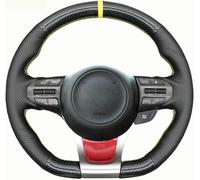 ZVFZGFGR - Coprivolante per Auto con Cuciture, per Kia K5 Optima 2013-2015 K4 2013-2018 Ceed Ceed 2 (GT) 2015-2018 Protezione per Impugnatura del Volante in Pelle Nera con Cuciture