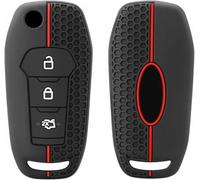 ZVFZGFGR Custodia per Auto, gusci per Chiavi, coperture protettive, Cover in Silicone, Portachiavi con Telecomando per Ford Figo 2017 Mondeo 5 Ecosport Puma 2020 Fiesta Mk8 Everest Ranger