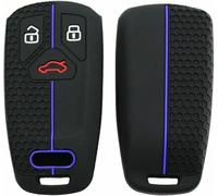 ZVFZGFGR Custodia per Auto, gusci per Chiavi, coperture protettive, Cover in Silicone, Portachiavi con Telecomando per Audi A4 B9 A5 A6 8S 8W Q5 Q7 4M S4 S5 S7 TT TTS TFSI RS