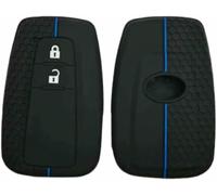 ZVFZGFGR Custodia per Auto, gusci per Chiavi, coperture protettive, Cover in Silicone, Portachiavi con Telecomando per Toyota CHR C-HR Camry Prius Prado 2016-2020