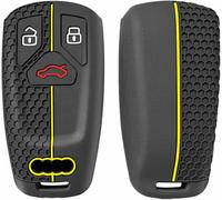 ZVFZGFGR Custodia per Auto, gusci per Chiavi, coperture protettive, Cover in Silicone, Portachiavi con Telecomando per Audi A4 B9 A5 A6 8S 8W Q5 Q7 4M S4 S5 S7 TT TTS TFSI RS