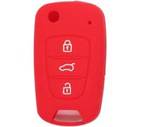 ZVFZGFGR Custodia per Chiave Auto per Hyundai i20 i30 Accent Verna Solaris Elantra per KIA K2 K5 Picanto Rio Rondo Seed Soul Sportage 3 Button Custodia Morbida Protettiva in Silicone per Telecomando