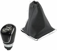 ZVFZGFGR Pomello del Cambio per Auto, Leva del Cambio in Pelle per Focus 2 MK2 FL MK3 MK4 MK7 Mondeo per Fiesta 5/6 Speed