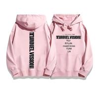 ZVKVLDE Felpa con Cappuccio TunnelVision 2026WorldTour Graphic Supports Felpe con Cappuccio alla Moda for Uomo E Donna(Pink-Thick,2XL)