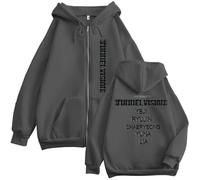 ZVKVLDE Felpa con Cappuccio TunnelVision Album Felpa con Cappuccio con Cerniera Abbigliamento for Fan Felpa Unisex A Maniche Lunghe(Dark Gray,2XL)