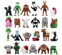 ZVLINMVAM Italian Brainrot - Set di 24 statuine in silicone, decorazione da scrivania e decorazioni per compleanno