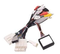 ZVPQU Adattatore for cablaggio stereo autoradio Android 16 pin, for Nissan, for Murano Qashqai J10 J11 X Trail Tiida cavo adattatore radio(Canbus Cable)