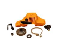 ZVPQU Avviamento a Strappo Recoil Rewind Pull Starter Clutch Drum Sprocket Rim Oil Pump Brake Band Bearing fitFor Partner 350 351 Chainsaw Parts