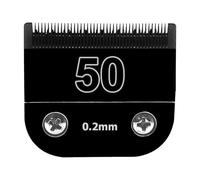 ZVVOEDMR Tosatrice for Cani, Set di Lame in Acciaio Inossidabile Staccabili Nere, Compatibile con Andis, Oster A5, Wahl, Tosatrici Serie KM10(50-0.2mm)
