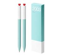 ZwaitL 2 penne neutre First Love Heart Gel Ink Pen Estetica Rotativa 0,5 mm Diario Gel Scuola Forniture per Ufficio