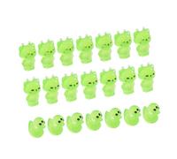 ZwaitL 20 figurine in miniatura uniche che illuminano buio, in resina, con gatti alieni, anatre, ideali per decorare e regalare figure animali alieni da collezione