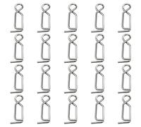 ZwaitL 20pcs Fast Lock Clip di Pesca Clip Per Squid Jigs Veloce Cambiamento Lure Clip Tackle Connettore Strumento di Pesca Accessori Ad Alta Resistenza Connettore di Pesca