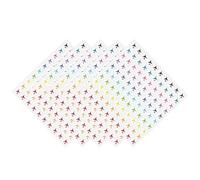 ZwaitL Adesivi colorati per tracciamento di viaggi, 500 pezzi, etichette per aeroplani creativi e appassionati di album di ritagli, adesivi per pianificatori di viaggi e aeroplani