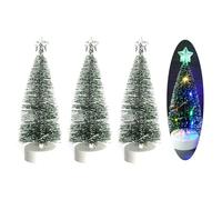 ZwaitL Albero di Natale con luci, confezione da 3 pezzi da tavolo con luci per decorazioni per interni ornamenti per vacanze