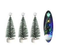 ZwaitL Albero di Natale con luci, confezione da 3 pezzi da tavolo con luci per decorazioni per interni ornamenti per vacanze