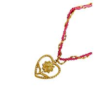 ZwaitL Alla moda regolabile Cuore Fiore/Vite Gioielli Elegante Catena In Acciaio Inox Collana Gioielli Per Le Donne Degli Uomini Alla Moda In Acciaio Inox, Misura unica, come descritto, come descritto
