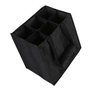 ZwaitL Borsa a mano facile da usare per 6 bottiglie, materiali resistenti agli strappi, trasporto sicuro, ideale per regali, generi alimentari, pratici portatori di liquori in tessuto non tessuto