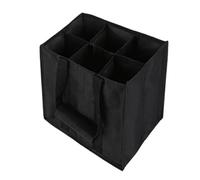 ZwaitL Borsa a mano facile da usare per 6 bottiglie, materiali resistenti agli strappi, trasporto sicuro, ideale per regali, generi alimentari, pratici portatori di liquori in tessuto non tessuto