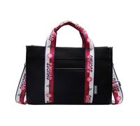 ZwaitL Borsa a tracolla pratica della tela di canapa di progettazione alla moda di grande capacità Borsa per la tela essenziale quotidiana, Nero , One Size