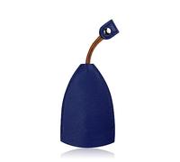 ZwaitL Borsa per chiavi dell'auto, grande capacità, in poliuretano, unisex, blu navy, As shown in the picture (error 1-3cm)
