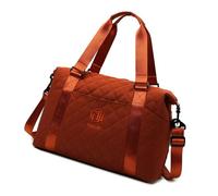 ZwaitL Borsone da donna di grande capacità, borsa a tracolla da viaggio per brevi viaggi con facile attacco alla valigia maniglia palestra, Arancione, As shown in the picture (error 1-3cm)