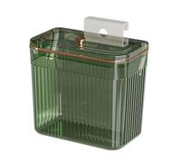 ZwaitL Cestino per rifiuti compatto montato a parete, design trasparente, contenitore per rifiuti per un monitoraggio senza sforzo nella stanza