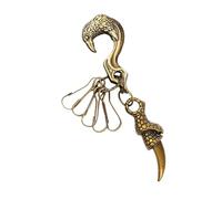 ZwaitL Collana con ciondolo a forma di artiglio di falco hip hop, gioiello Kirsite, leggero, robusto, per uomo e donna, accessorio alla moda con artiglio di falchi, Misura unica, come descritto, come